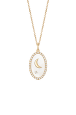 Load image into Gallery viewer, Luna Medallion Diamond Necklace