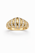 Load image into Gallery viewer, Valéria Ribbed Signet Ring
