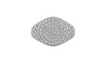 Load image into Gallery viewer, Althéa S Pavé Signet Ring – White Gold