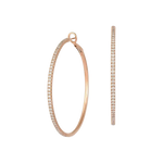 Load image into Gallery viewer, Timeless Hoops - Rose Gold & Diamond