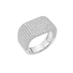 Load image into Gallery viewer, Squared Pavé Dome Ring