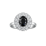 Load image into Gallery viewer, Black Diamond Marguerite Ring