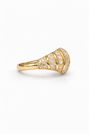 Valéria Ribbed Signet Ring