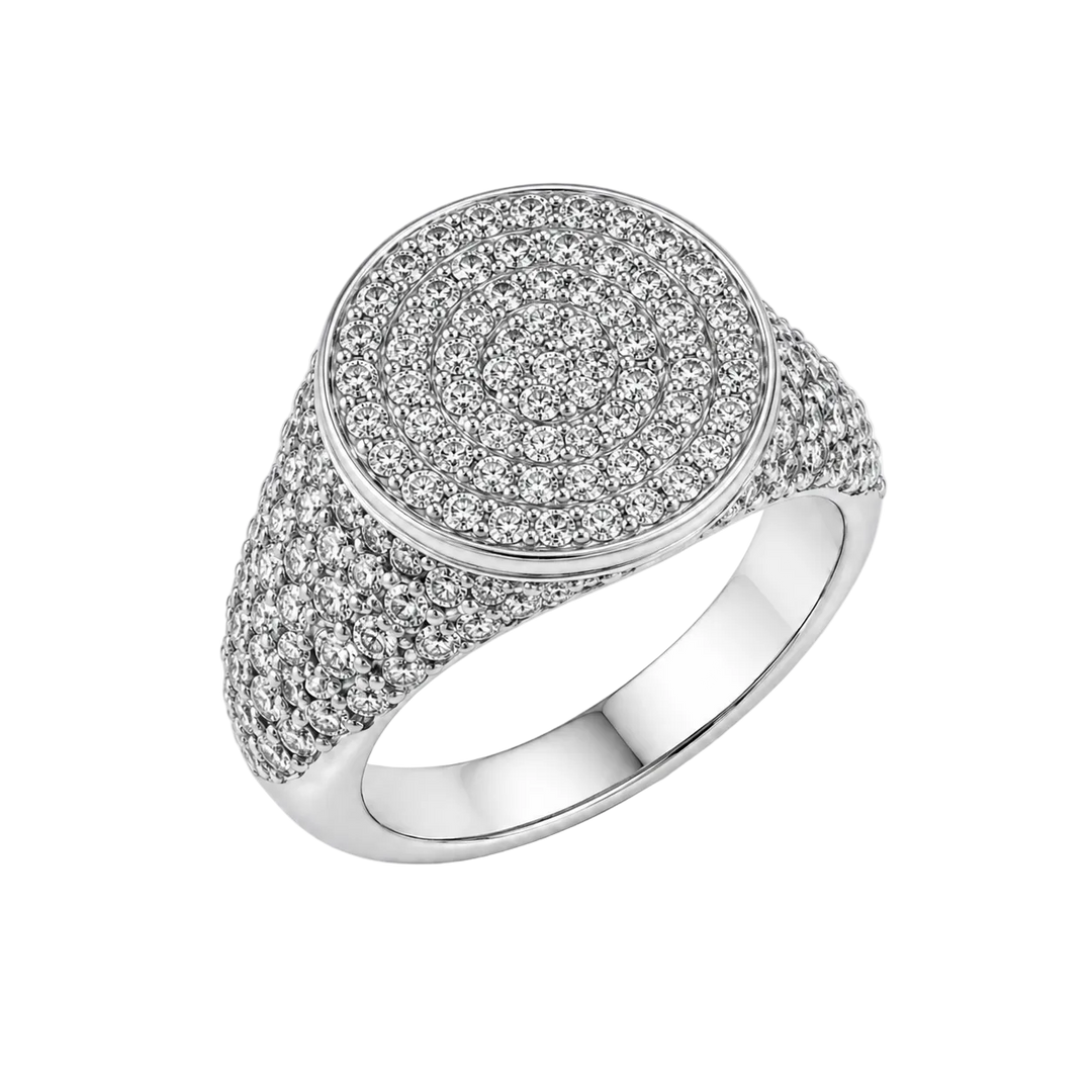 Althéa S Pavé Signet Ring – White Gold