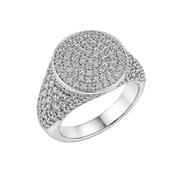 Althéa S Pavé Signet Ring – White Gold
