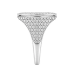 Load image into Gallery viewer, Althéa S Pavé Signet Ring – White Gold