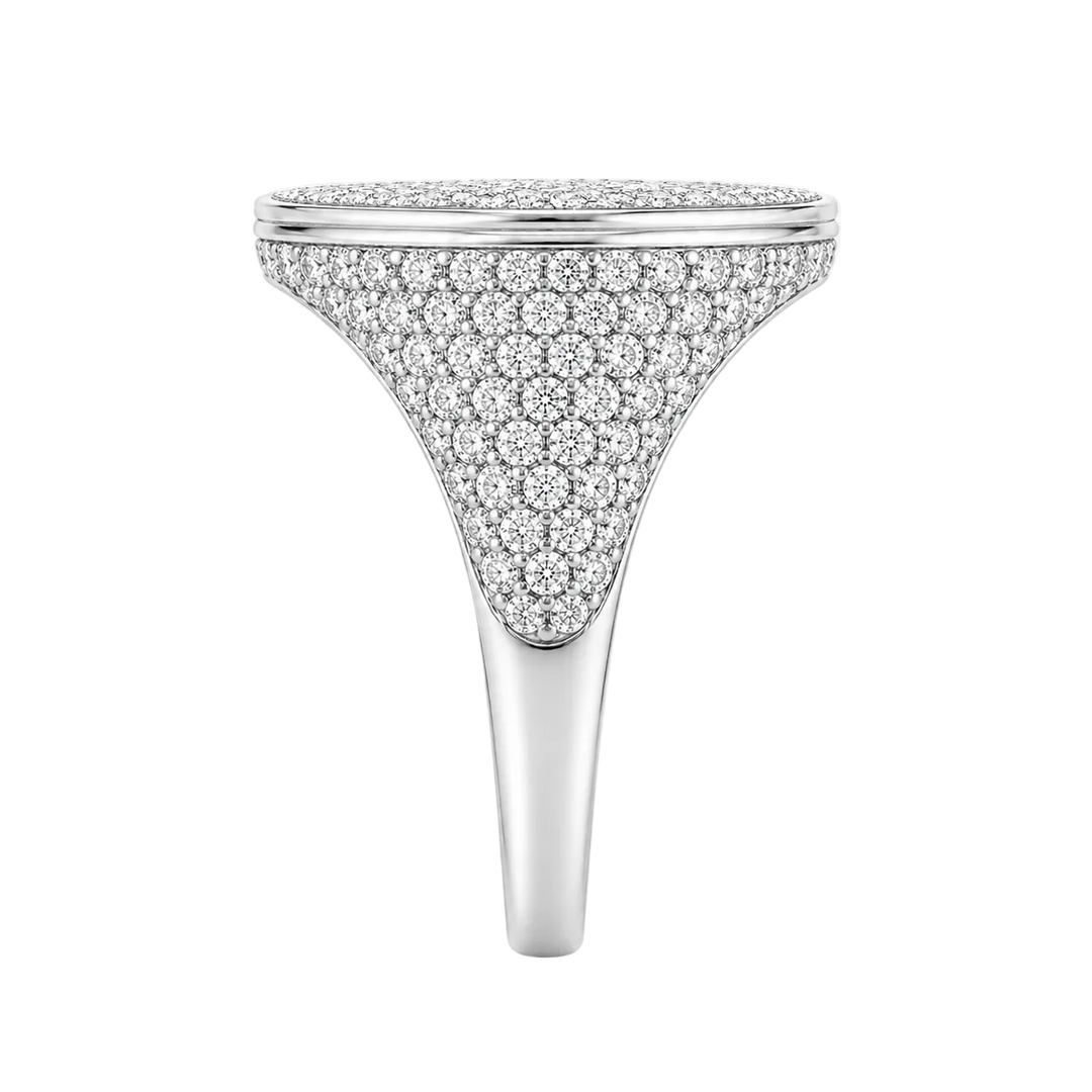 Althéa S Pavé Signet Ring – White Gold