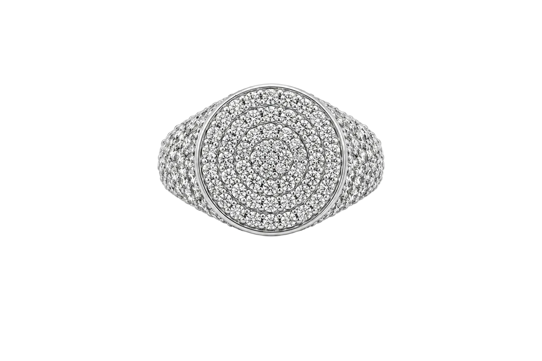 Althéa S Pavé Signet Ring – White Gold