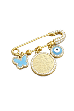 Load image into Gallery viewer, Ayat Al Kursi Diamond Pin