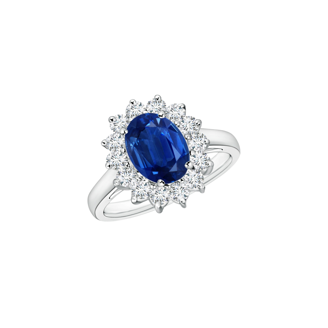 Diana Ring - White Gold, Sapphire & Diamond