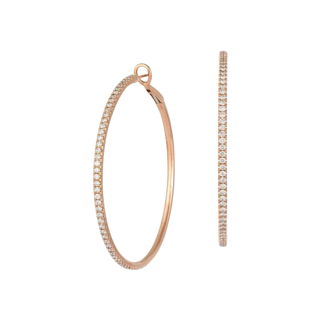 Timeless Hoops - Rose Gold & Diamond