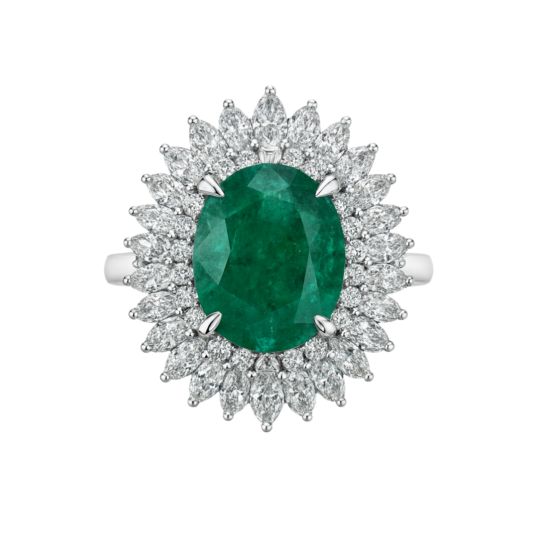 The Royal Zambian Emerald Ring
