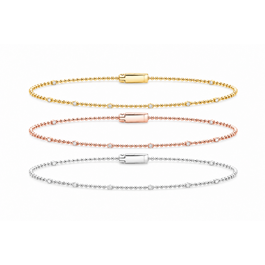 Diamond Bead Bracelets