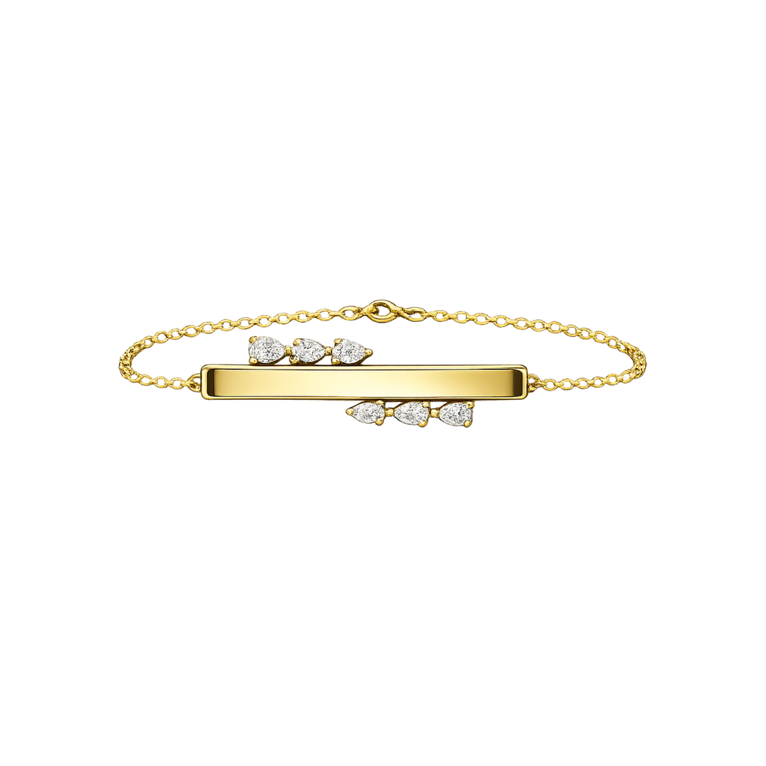 Pear Horizon Bracelet
