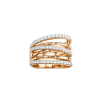 Load image into Gallery viewer, Diamond Crossover Ring