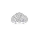 Load image into Gallery viewer, Althéa S Pavé Signet Ring – White Gold