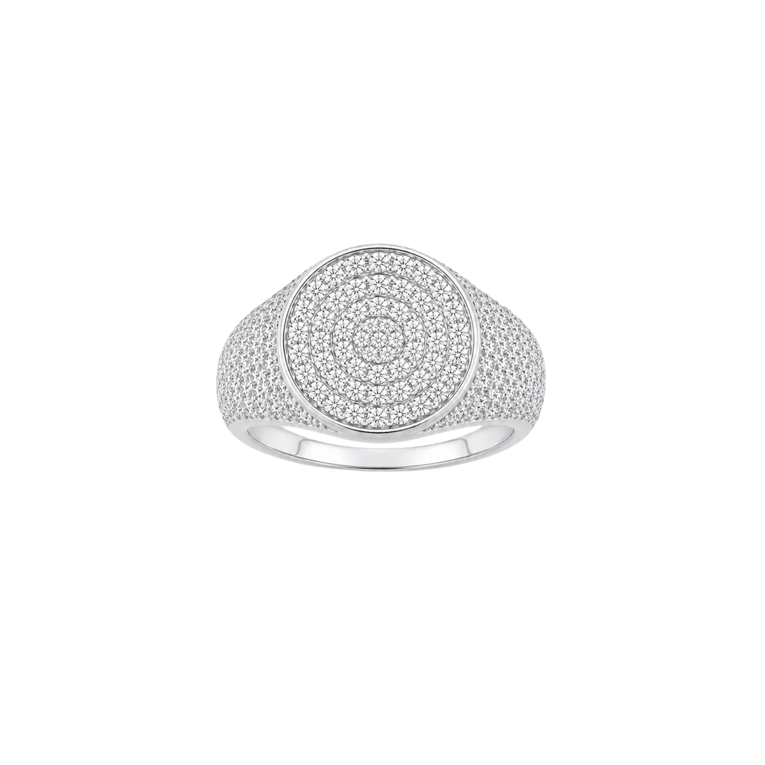 Althéa S Pavé Signet Ring – White Gold