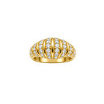 Load image into Gallery viewer, Valéria Ribbed Signet Ring - Yellow Gold