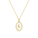 Load image into Gallery viewer, Luna Medallion Diamond Necklace