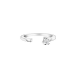 Load image into Gallery viewer, One Stone Pear Ring – White Gold &amp; Diamond