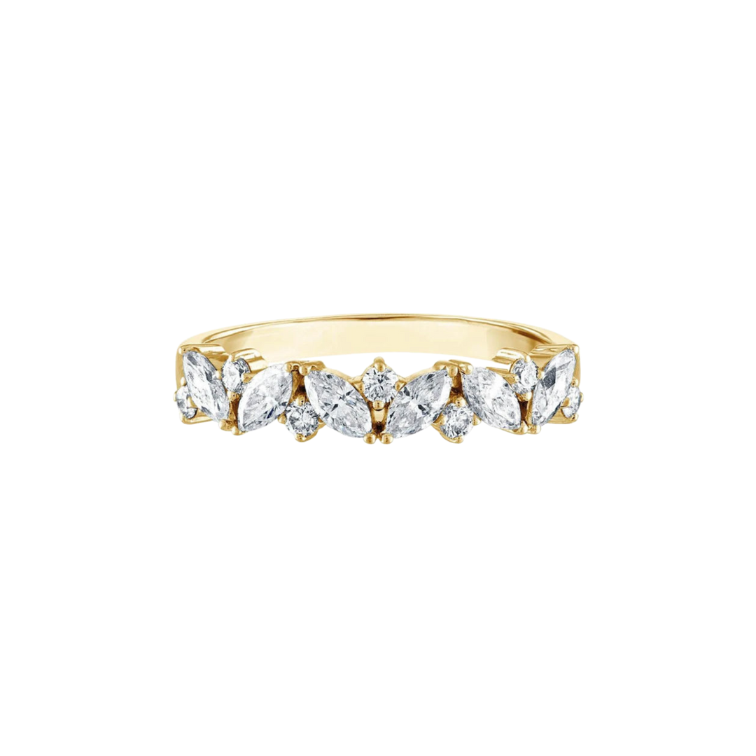 Marquise Timeless Ring – Yellow Gold & Diamond