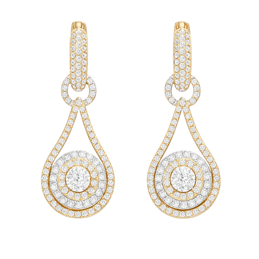 Diamond Teardrop Earrings